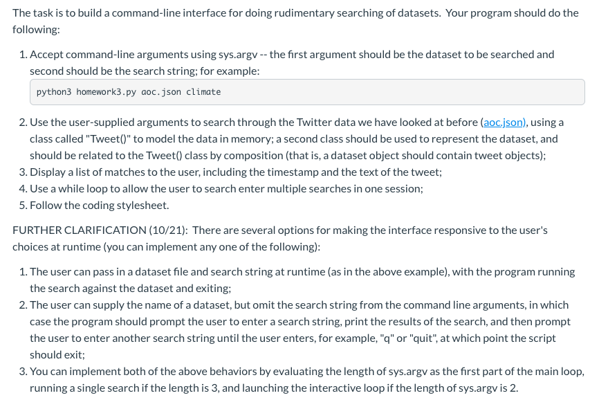 Python Program The following is a sample of the json | Chegg.com