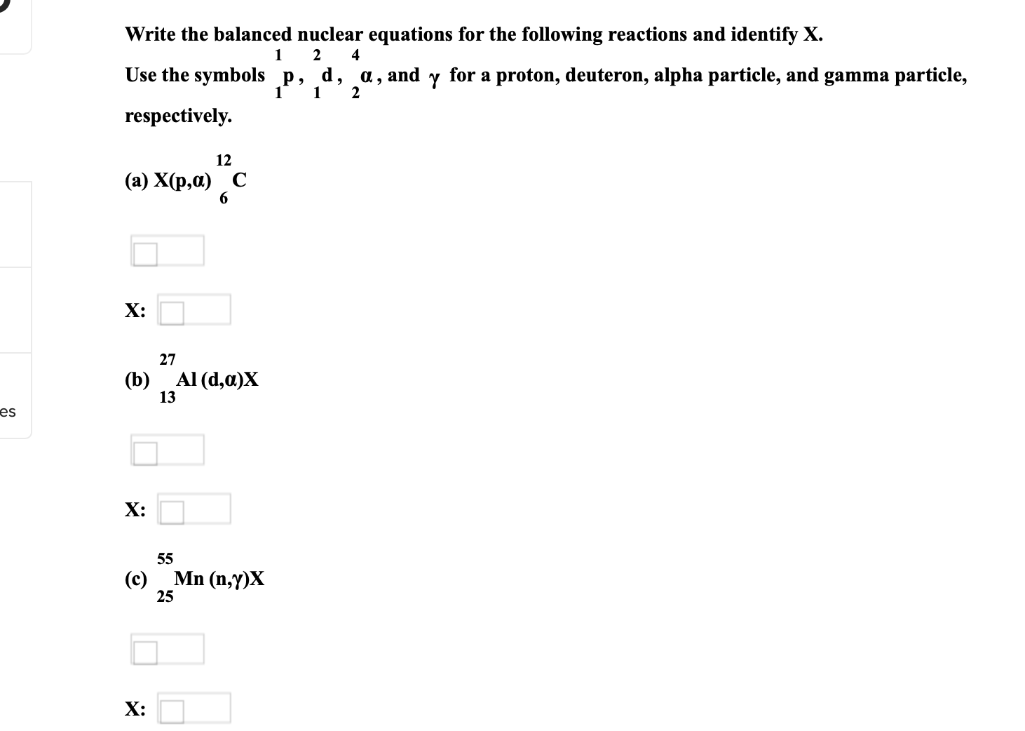 Solved Write The Balanced Nuclear Equations For The | Chegg.com