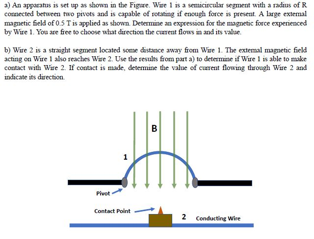 a) An apparatus is set up as shown in the Figure. | Chegg.com