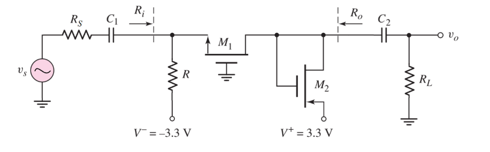 Solved MOSFET parameters: VTN = 0.6V, VTP = -0.6V, Kn = 4m | Chegg.com