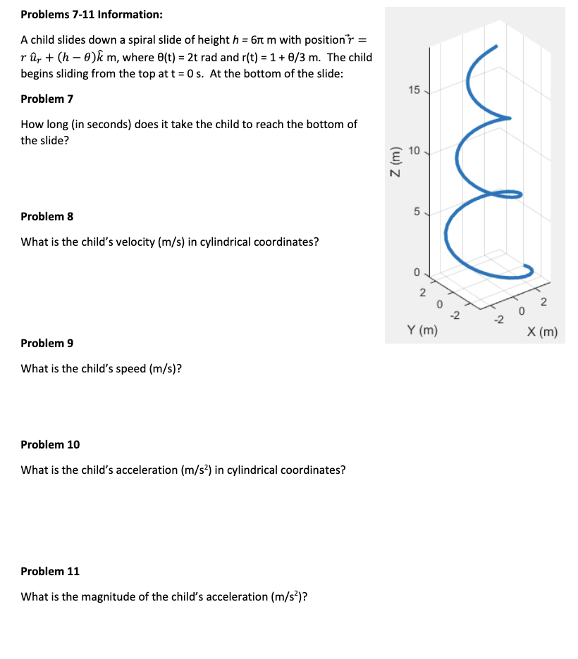 Please Only Do 8 11 Answer Number 8 In Cylindrical Chegg Com