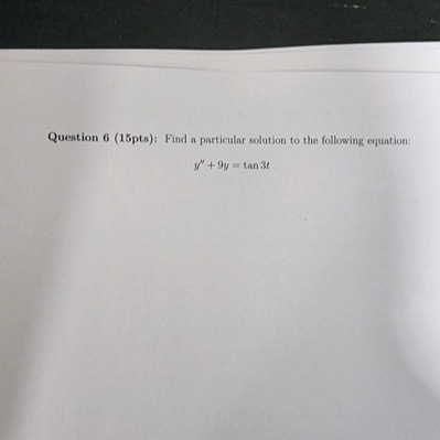 Solved Question 5 (15pts): Find The Solution To The | Chegg.com