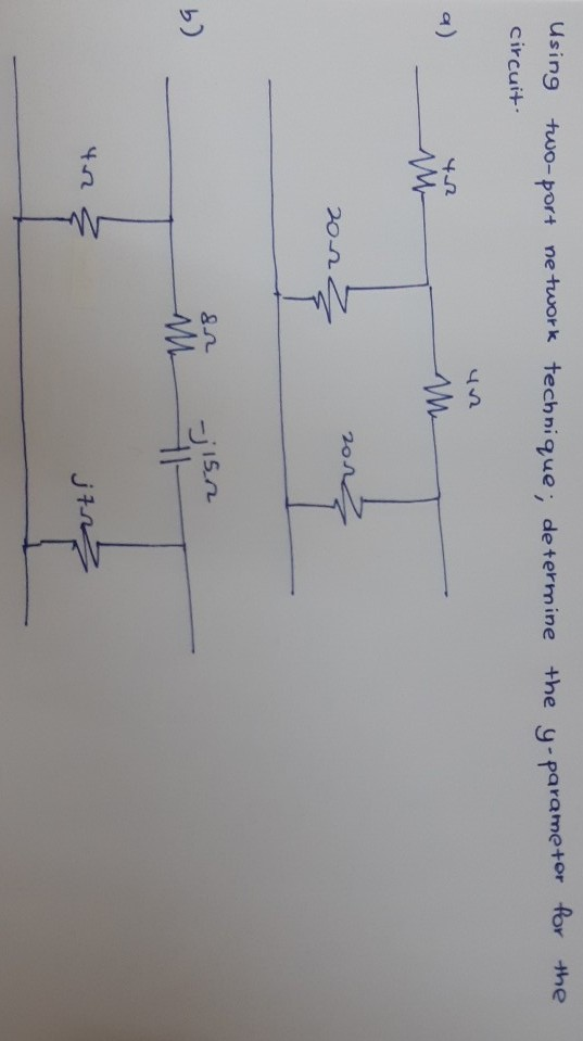 Solved Using two-port network technique, determine the | Chegg.com