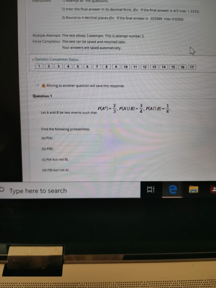 Solved Instructions Attempt all the questions. 2) Inter the | Chegg.com