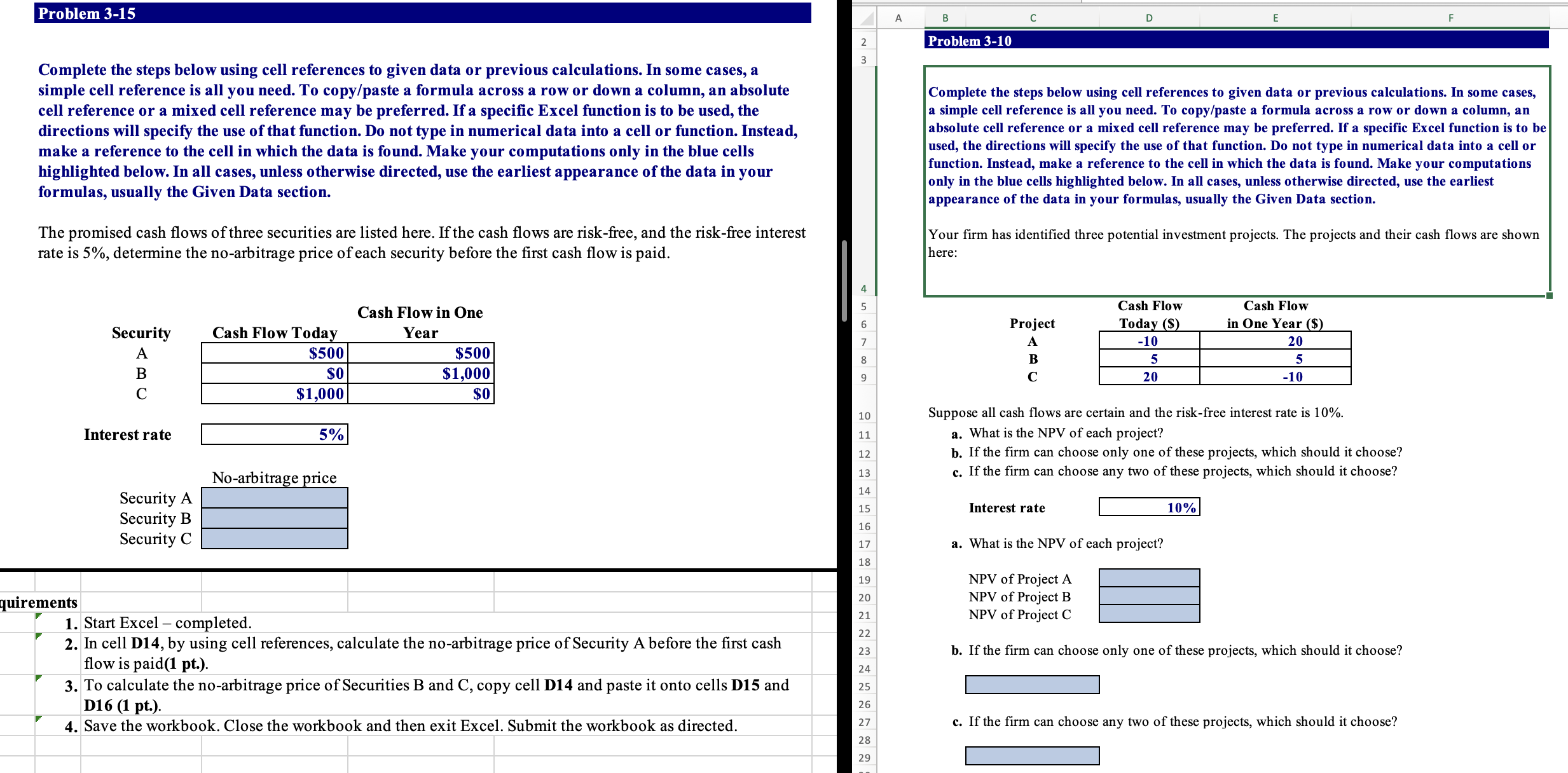 Solved Complete The Steps Below Using Cell References To | Chegg.com