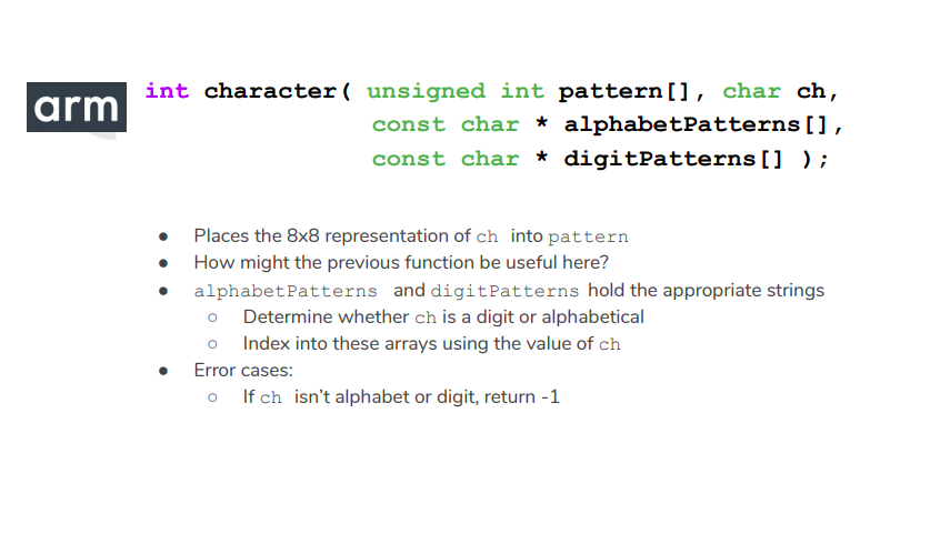 ARM ASSEMBLY. Allowed to use isalpha() and isdigit() | Chegg.com