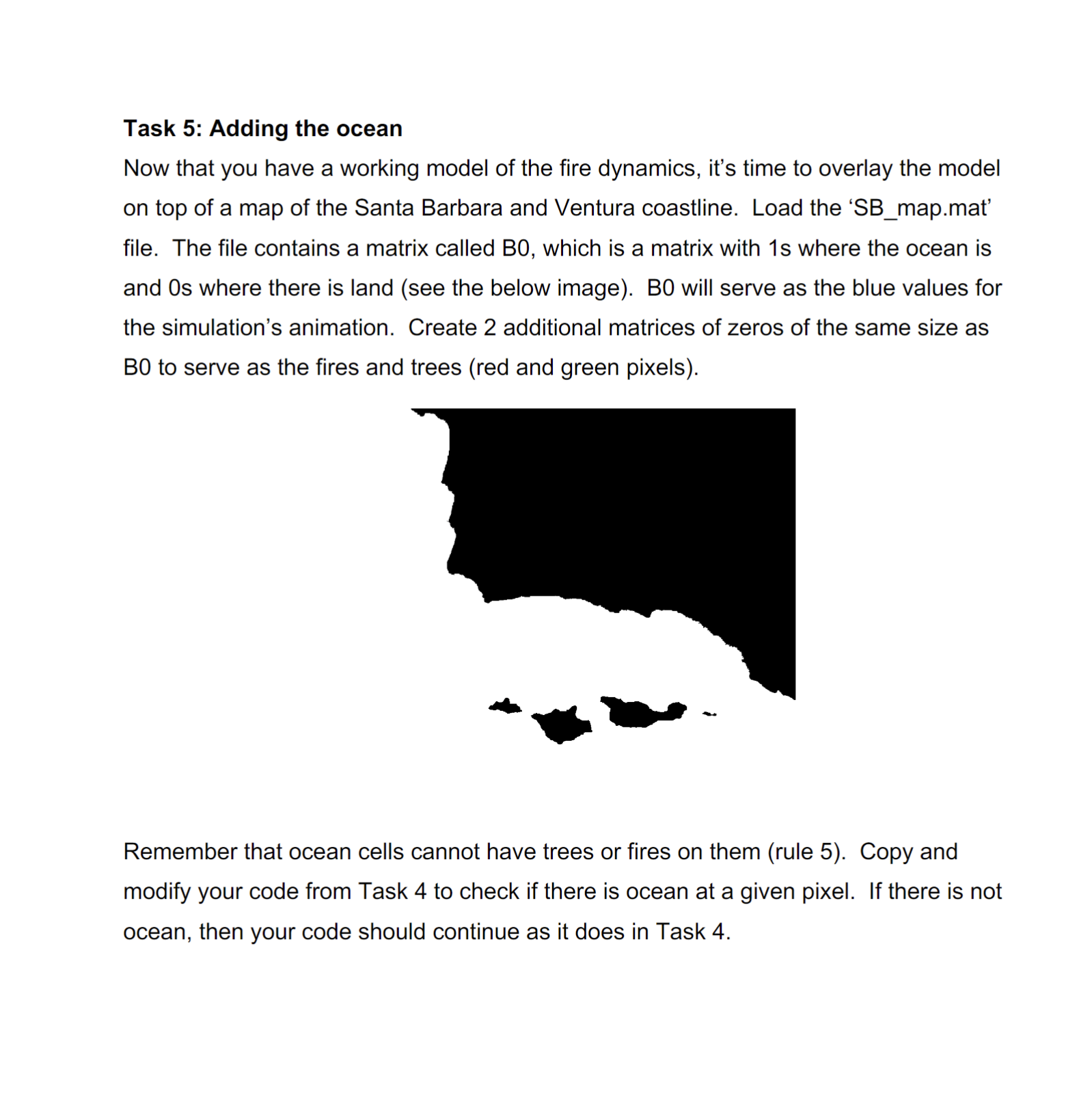 Solved Task 5: Adding the ocean Now that you have a working | Chegg.com