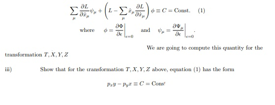 Consider The Following Lagrangian Defined On R 1 Chegg Com