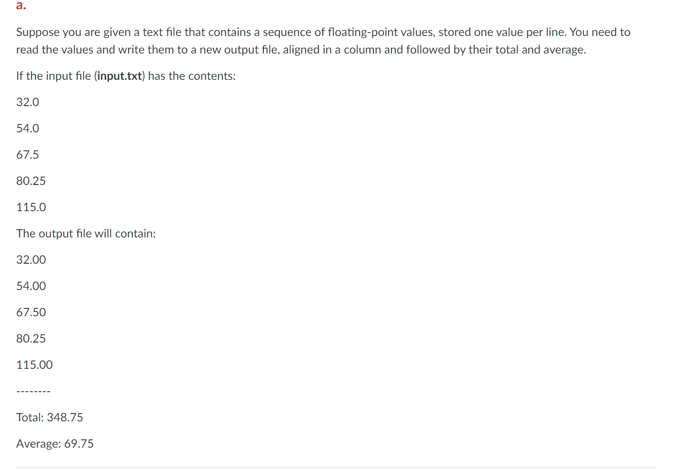 Solved Suppose you are given a text file that contains a | Chegg.com