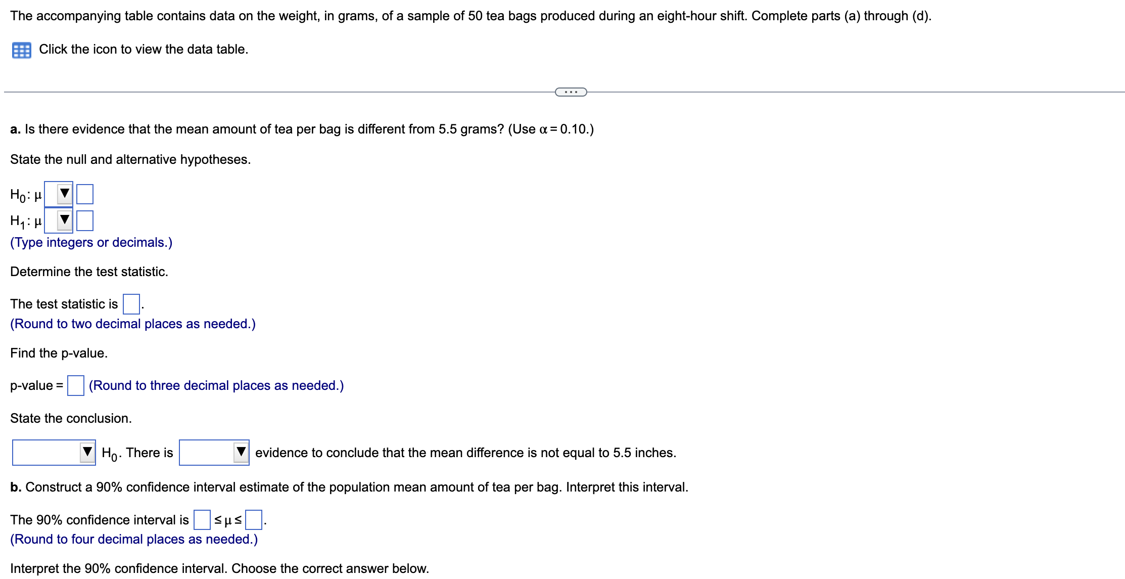 The accompanying table contains data on the weight, | Chegg.com