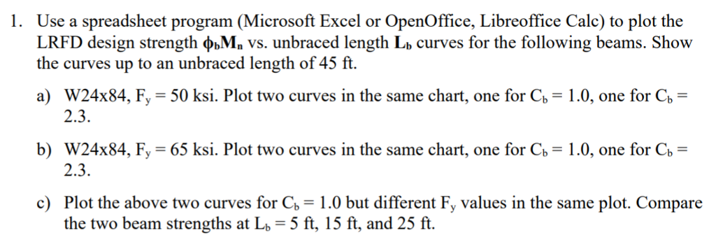 1 Use A Spreadsheet Program Microsoft Excel Or Chegg 1 Use A Spreadsheet Program Microsoft Excel Or Chegg