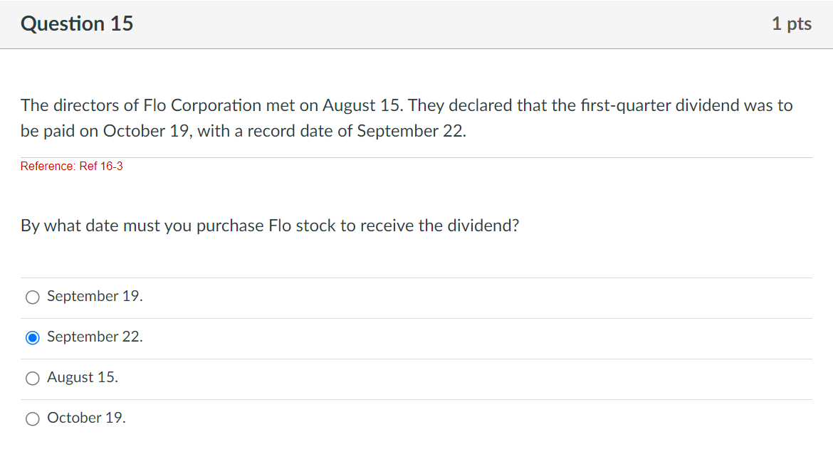 Solved The directors of Flo Corporation met on August 15. | Chegg.com