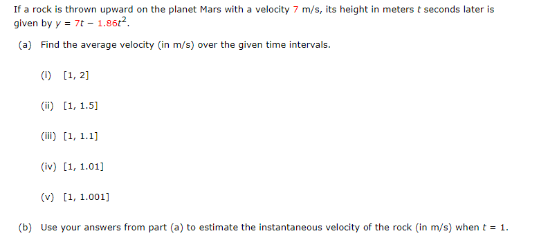 Solved If a rock is thrown upward on the planet Mars with a | Chegg.com