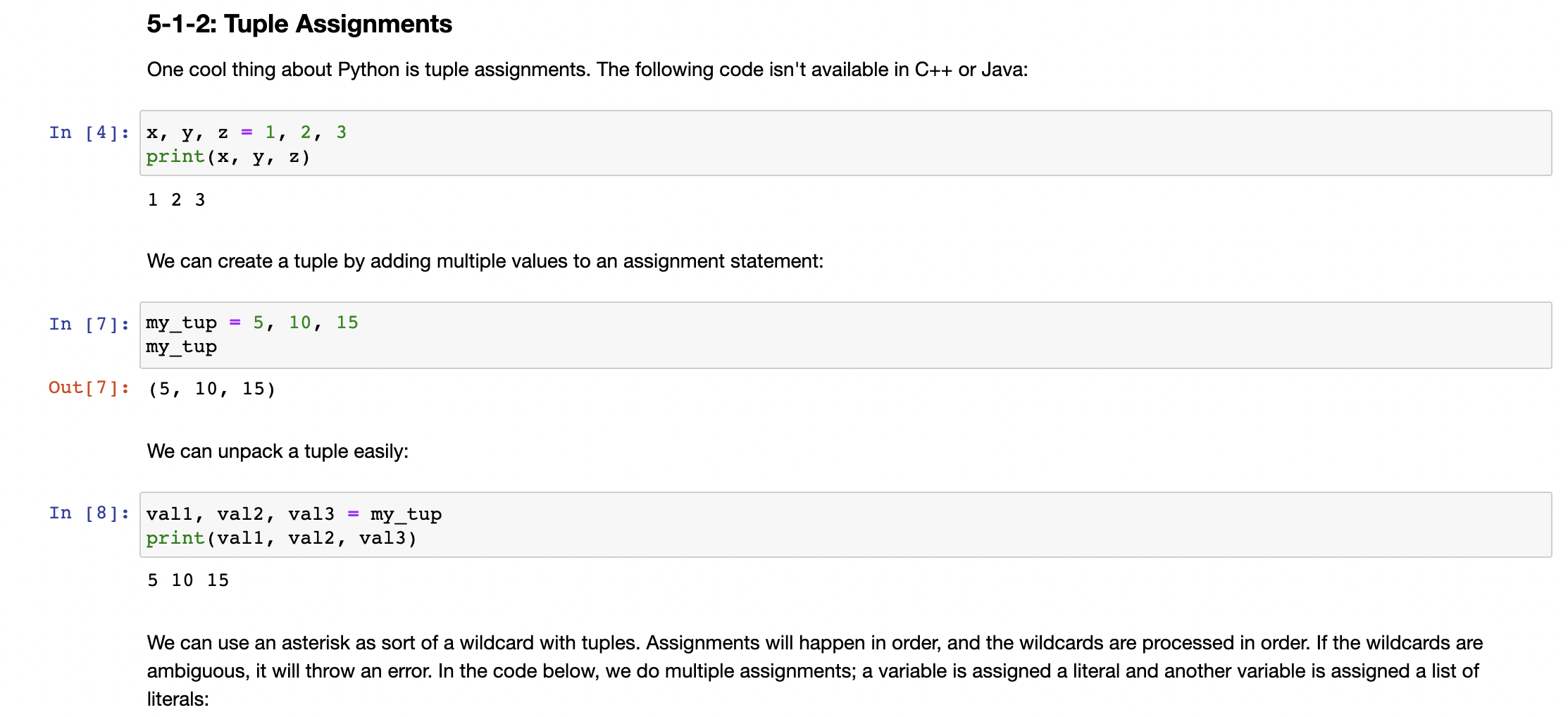 Solved Lab 5-1: Python Shortcuts Instructions: for cells in | Chegg.com