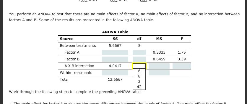 does anova test for homogeneity of variance xlstat
