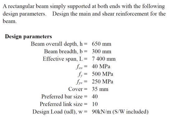 Solved A rectangular beam simply supported at both ends with | Chegg.com