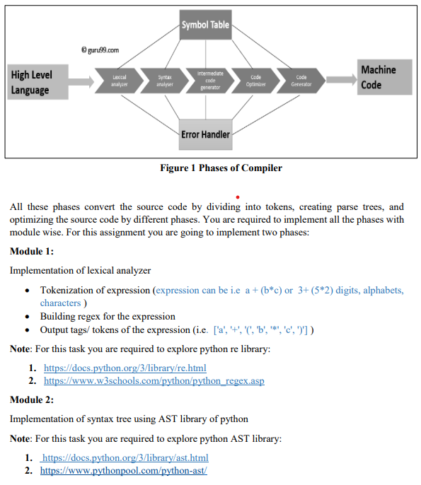Solved Compiler operates in various phases each phase | Chegg.com