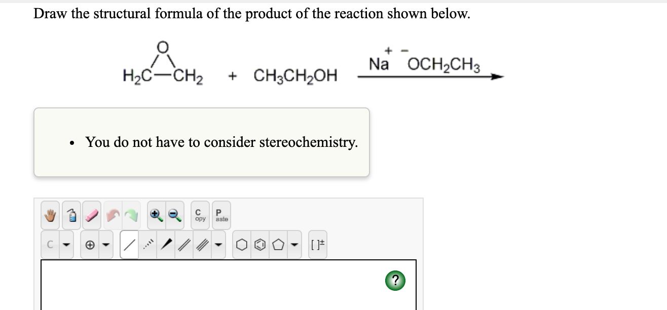 Solved: Draw The Structural Formula Of The Product Of The ... Solved: Draw The Structural Formula Of The Product Of The ...