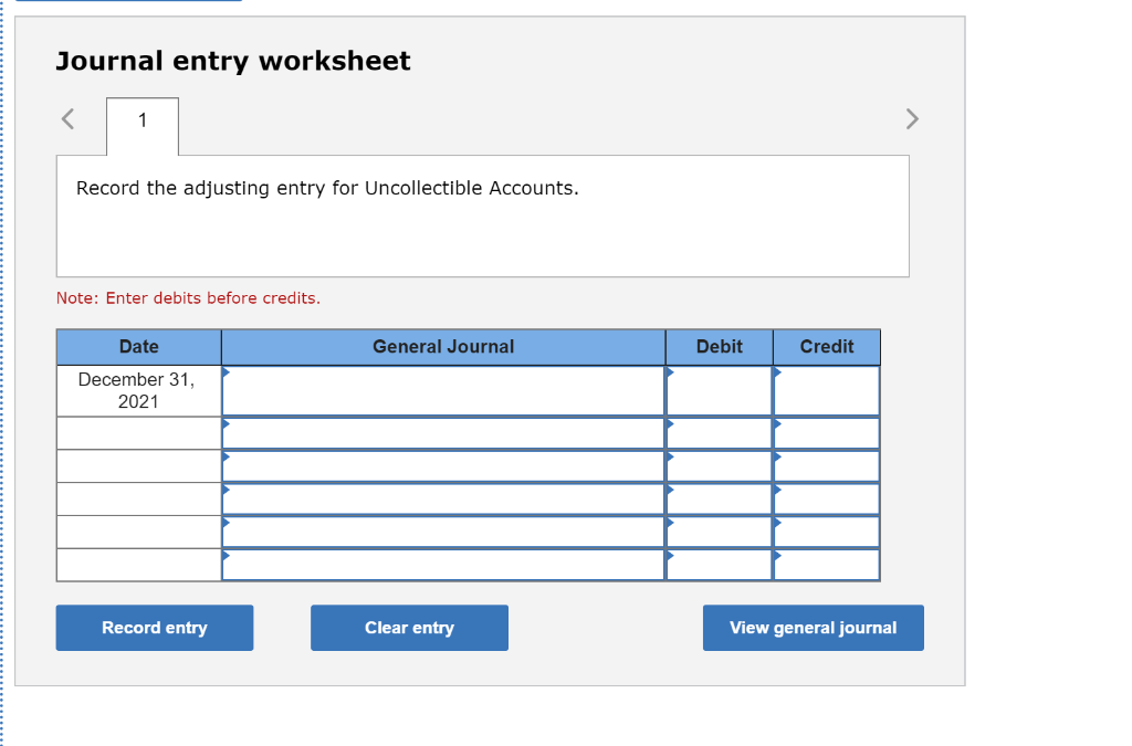 Allowance Of Doubtful Accounts Journal Entry Study Com