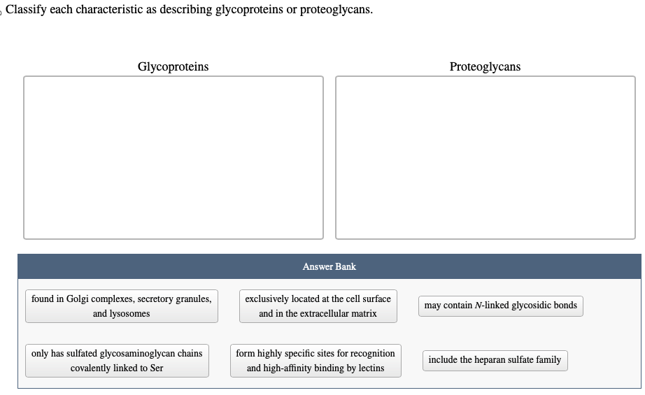 Solved Classify each characteristic as describing | Chegg.com