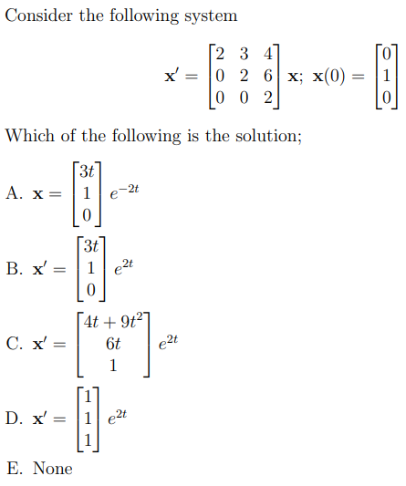 Solved Consider The Following System | Chegg.com