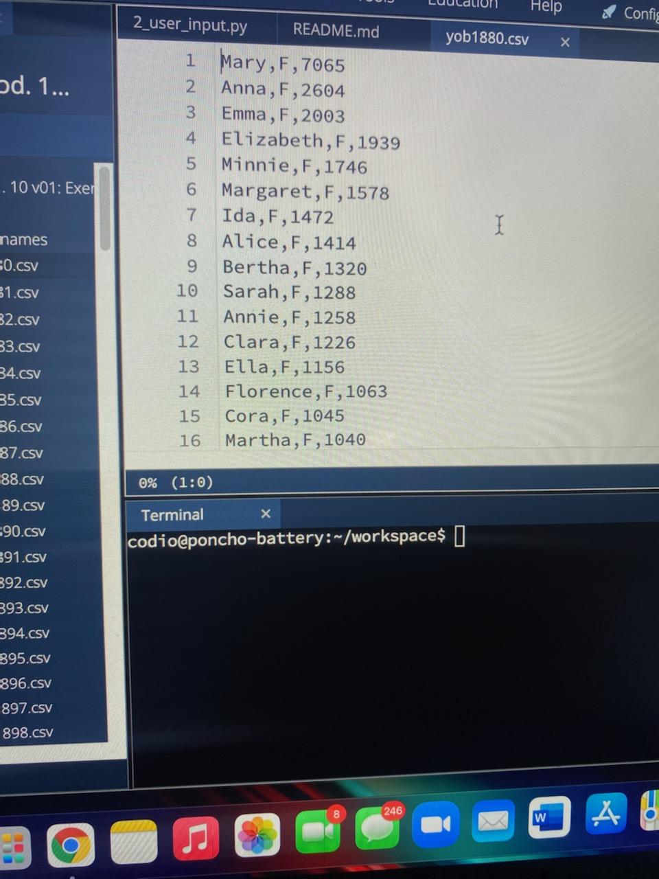 Solved 3. Exercise 10.2 Write a Python program that prints | Chegg.com