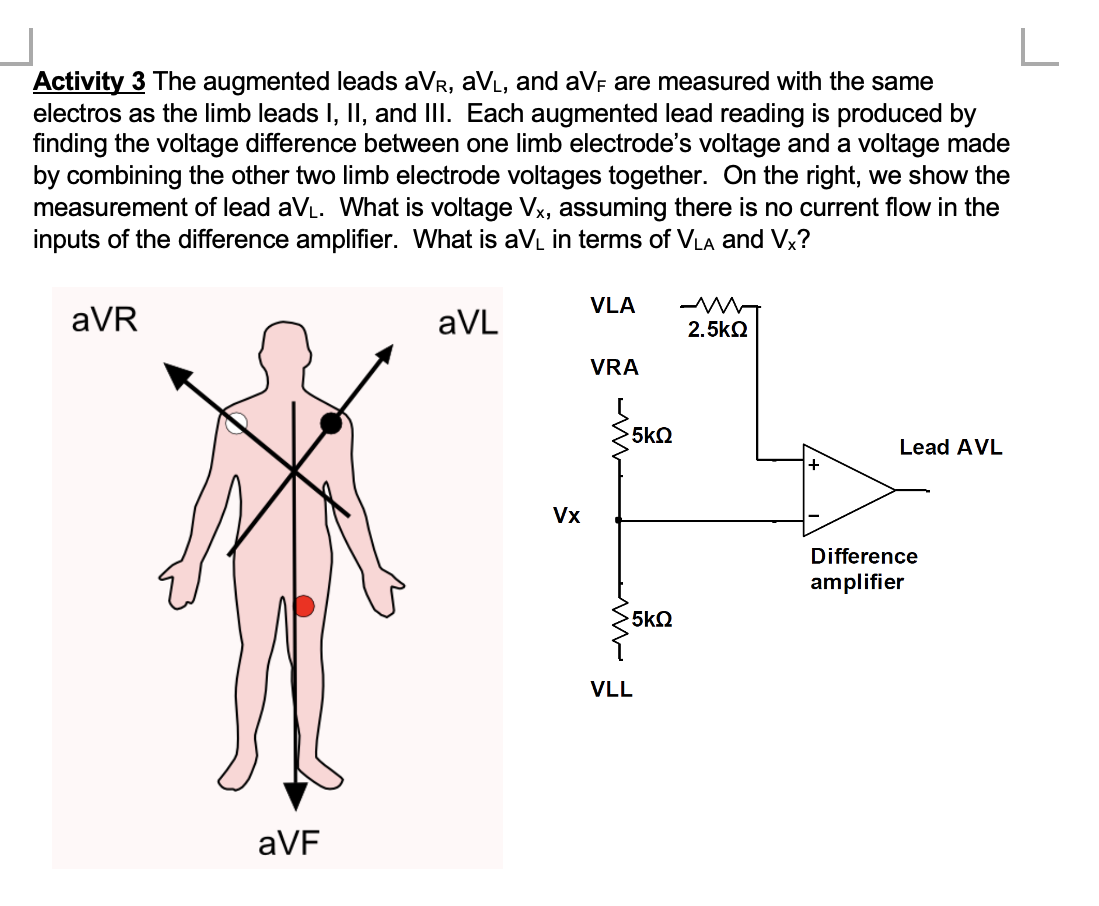Solved electros as the limb leads I, II, and III. Each