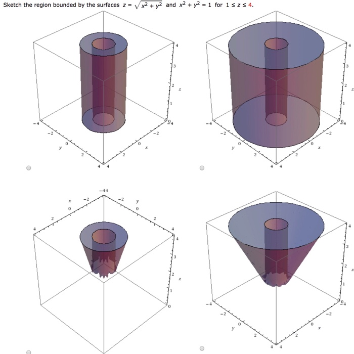 Solved Sketch the region bounded by the surfaces z -x2+y2 | Chegg.com