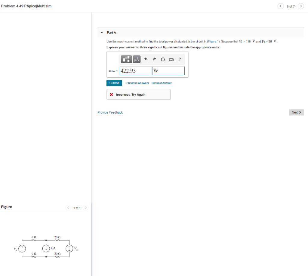 Solved Problem 4.49 PSpice|Multisim Part A Use | Chegg.com