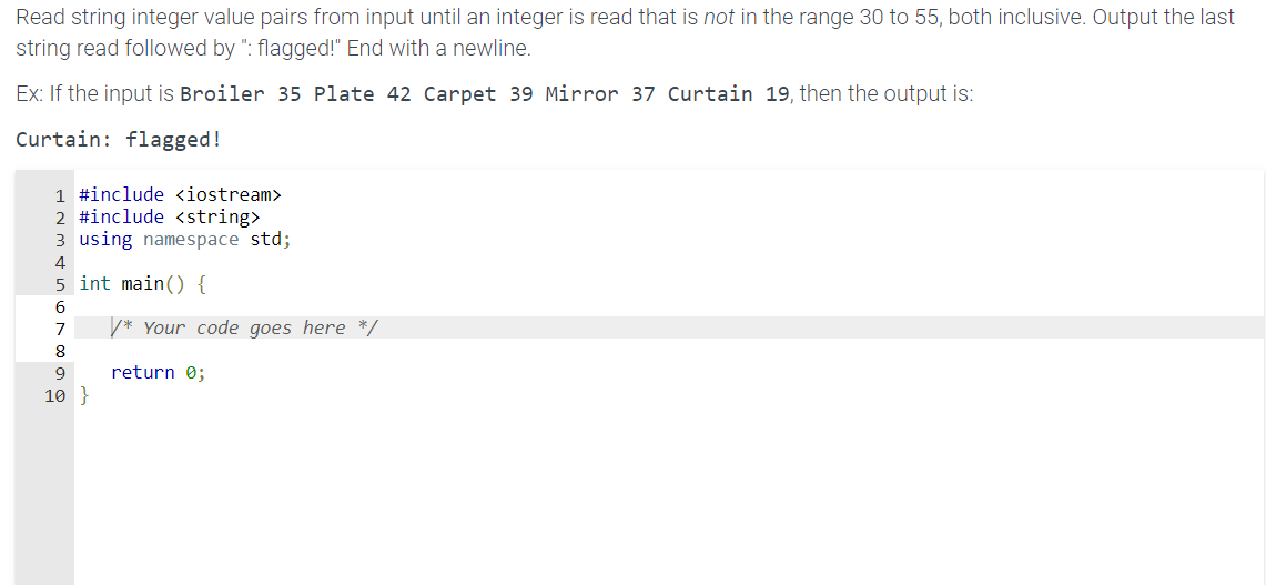 Solved Read string integer value pairs from input until an | Chegg.com