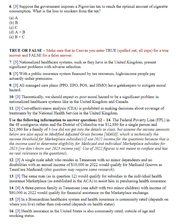 Solved 17. [3] Under a Beveridge healthcare system