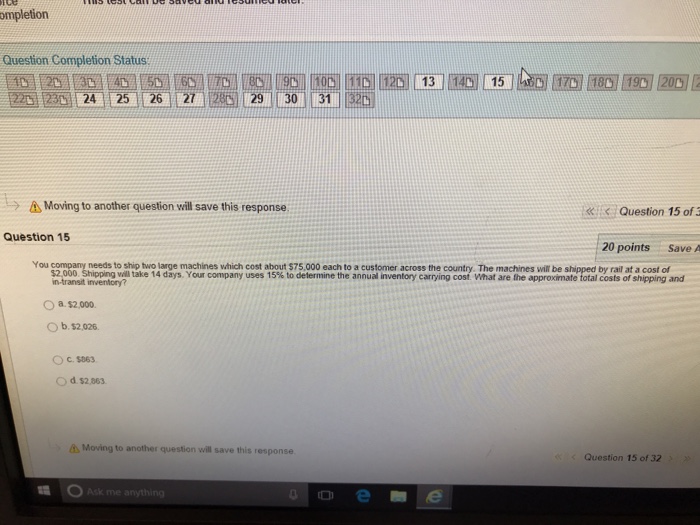 Solved ompletion Question Completion Status 琶 24] [25] [ 26 | Chegg.com