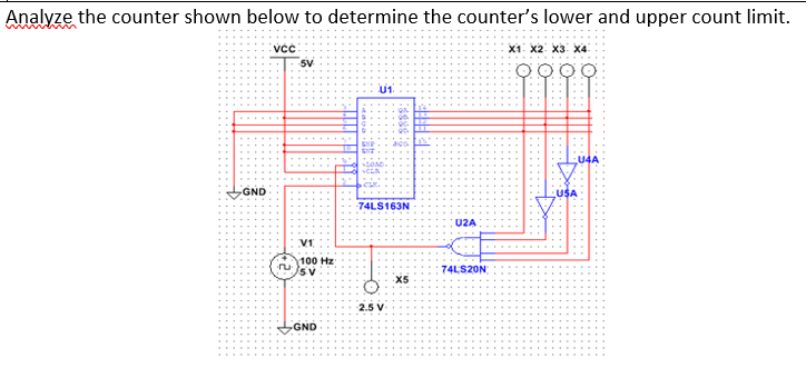 Solved Analyze the counter shown below to determine the | Chegg.com
