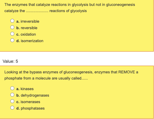 Solved The enzymes that catalyze reactions in glycolysis but | Chegg.com