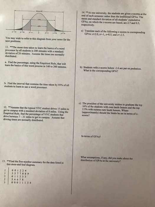 Solved 1. Given The Following Data Set, Calculate The | Chegg.com