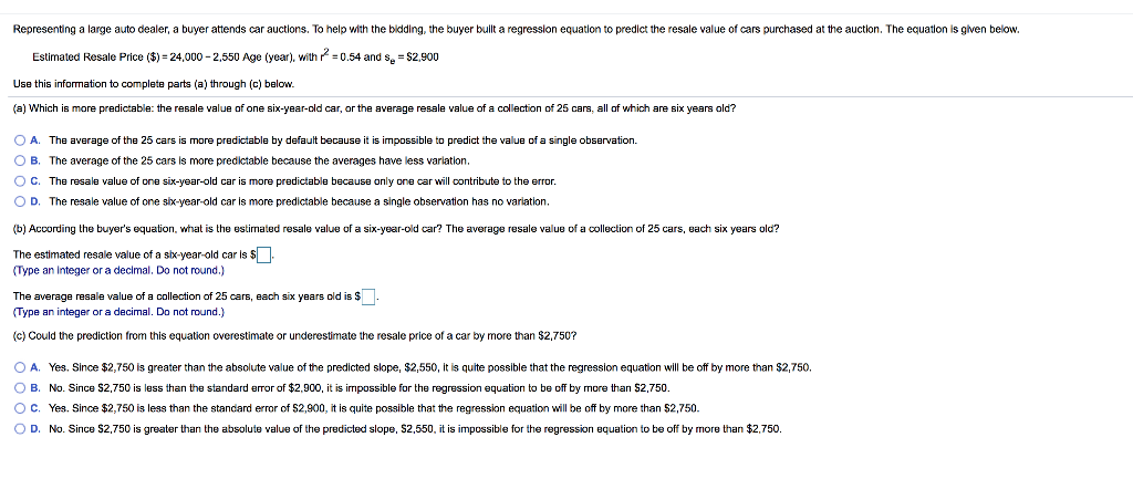 Solved Representing a large auto dealer, a buyer attends car | Chegg.com