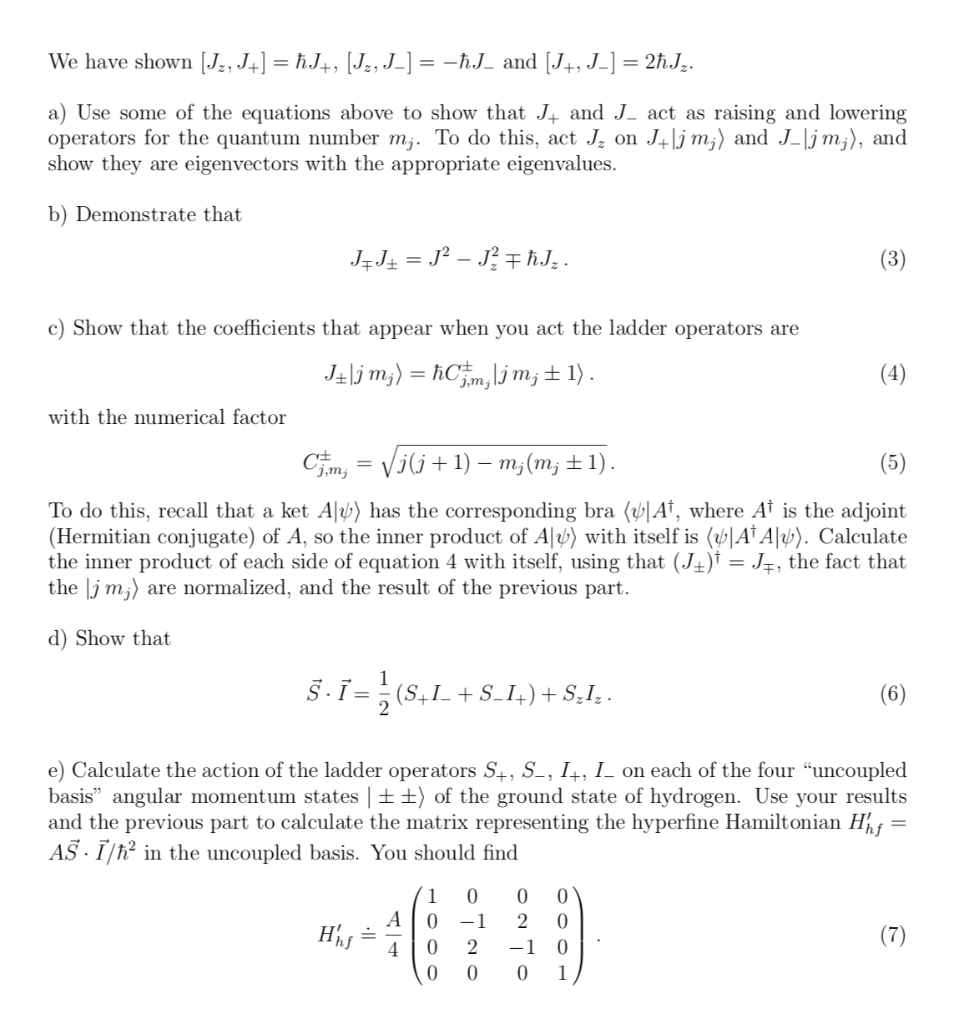 Solved Problem 3 An Angular Momentum Vector Operator ] Will 