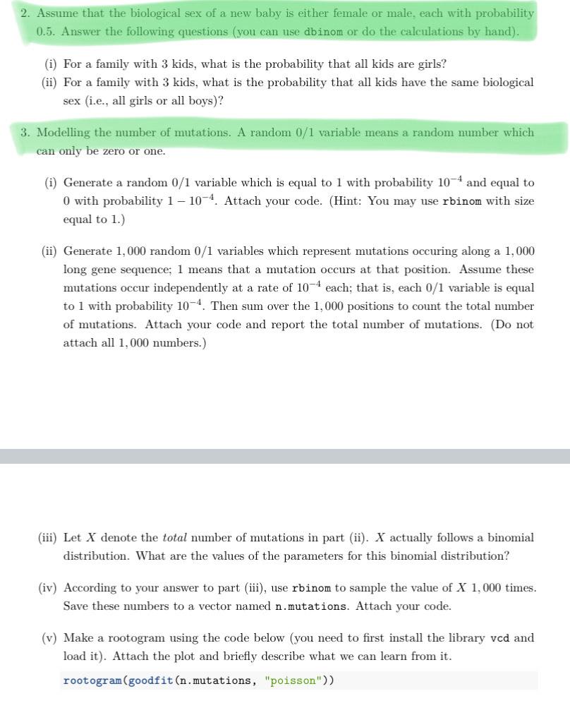 Solved Can you do these in R studio? I want to double check | Chegg.com