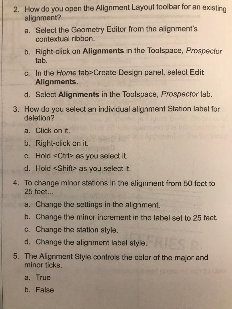 Solved 2. How do you open the Alignment Layout toolbar for