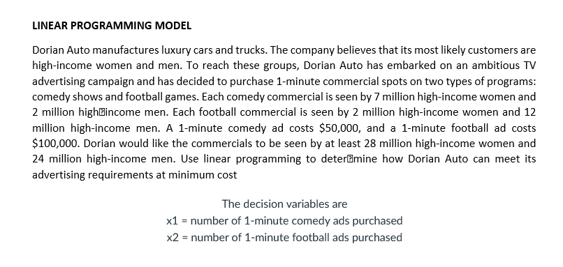 Solved GRAPHICAL METHOD TO SOLVE LPP IN TORA 1. - Construct | Chegg.com