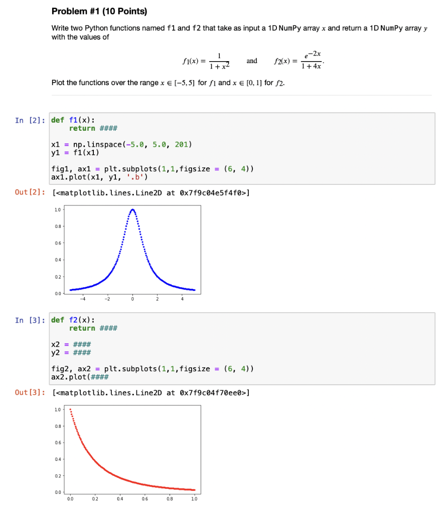 Solved Problem #1 (10 Points) Write two Python functions | Chegg.com