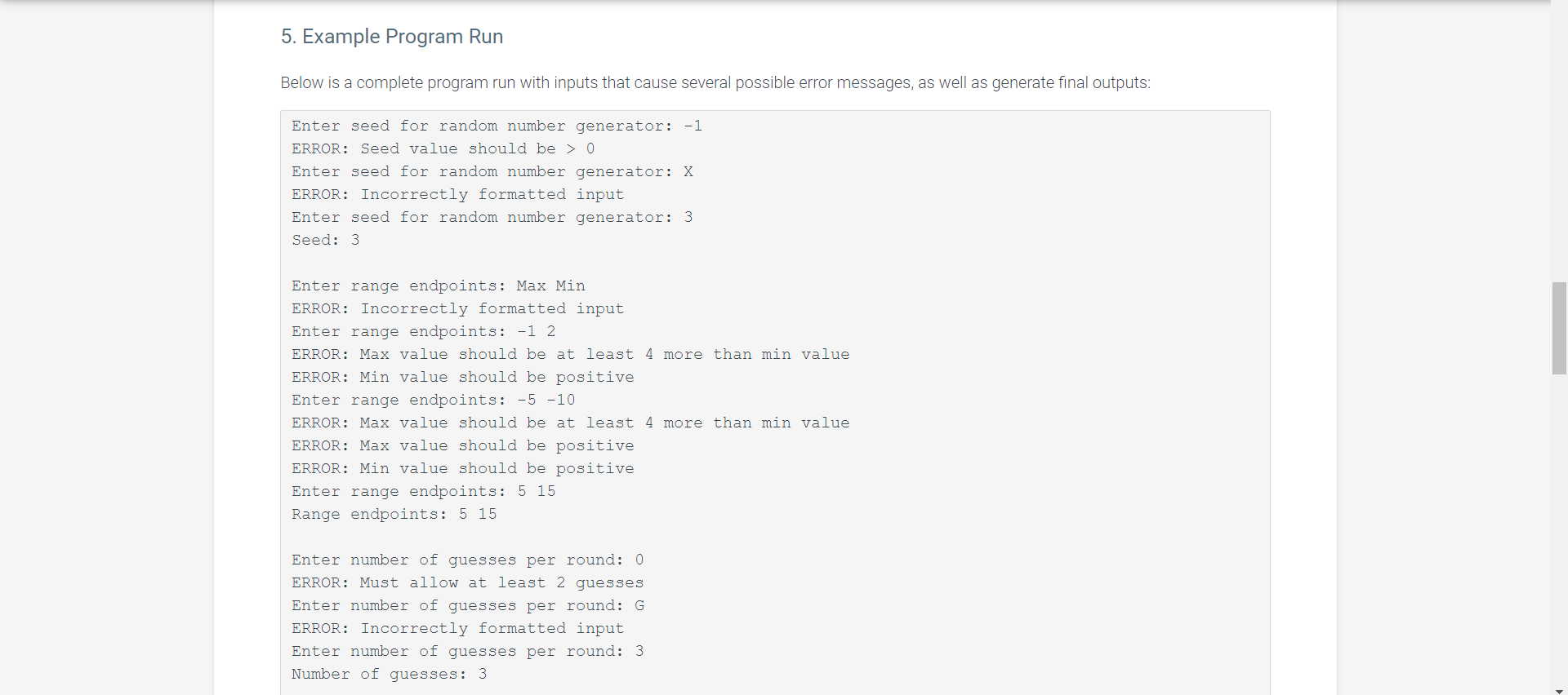 Solved 4.22 Program 4: Guessing Game 1. Introduction In this | Chegg.com