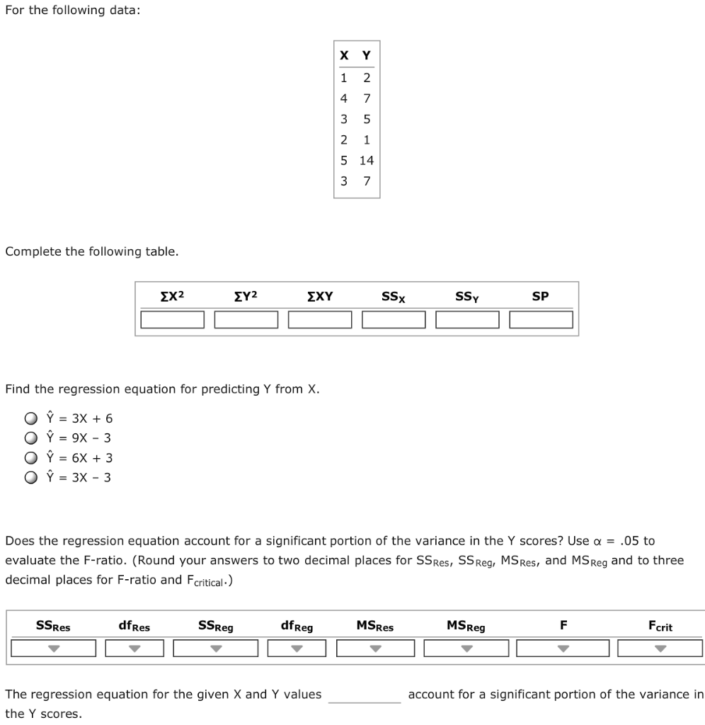 Solved For The Following Data X Y 1 2 4 7 W Nw X 3 5 1 5 Chegg Com