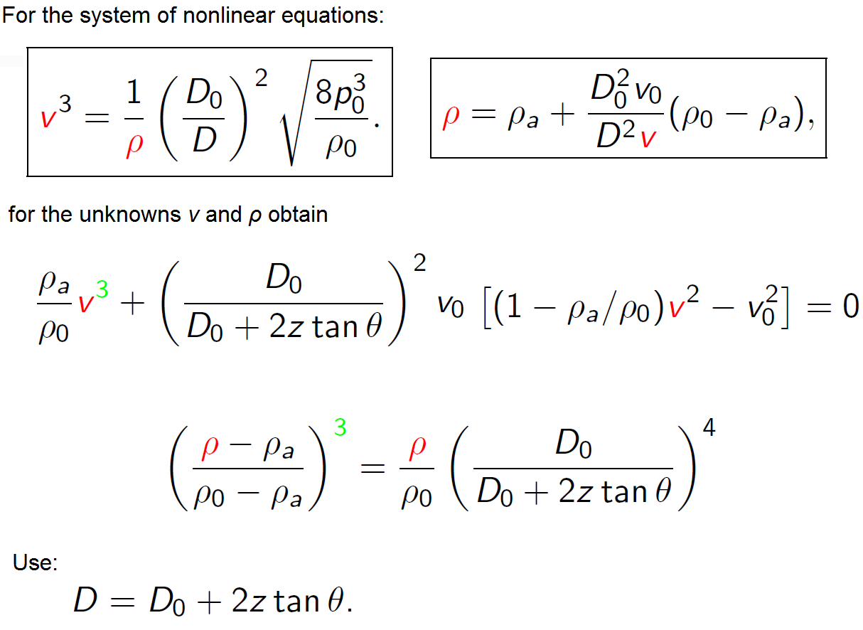 Solved For the system of nonlinear equations: for the | Chegg.com