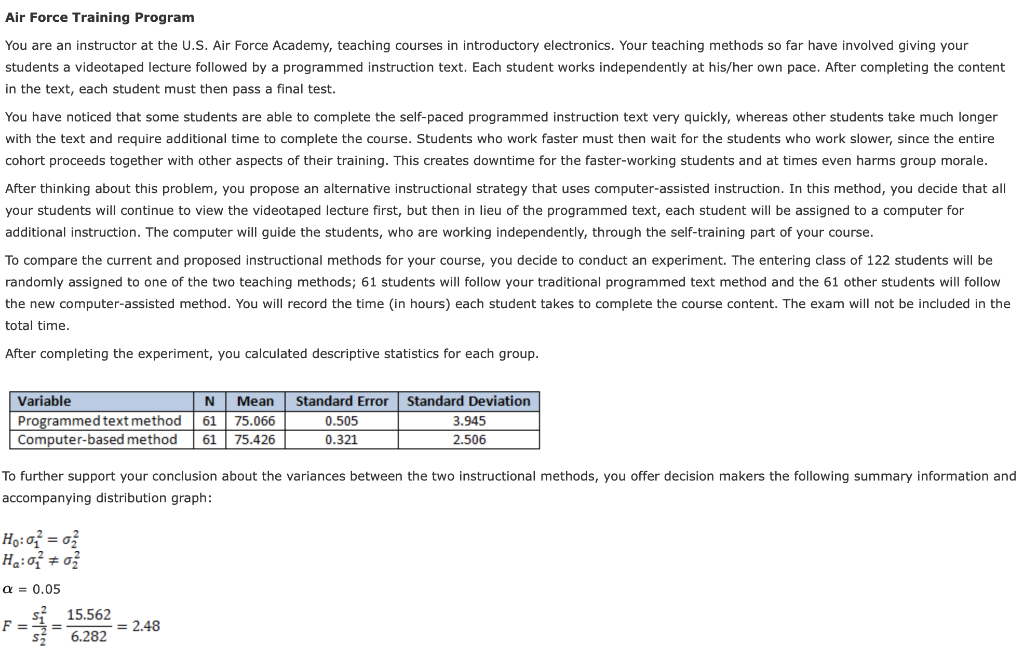 solved-air-force-training-program-you-are-an-instructor-at-chegg