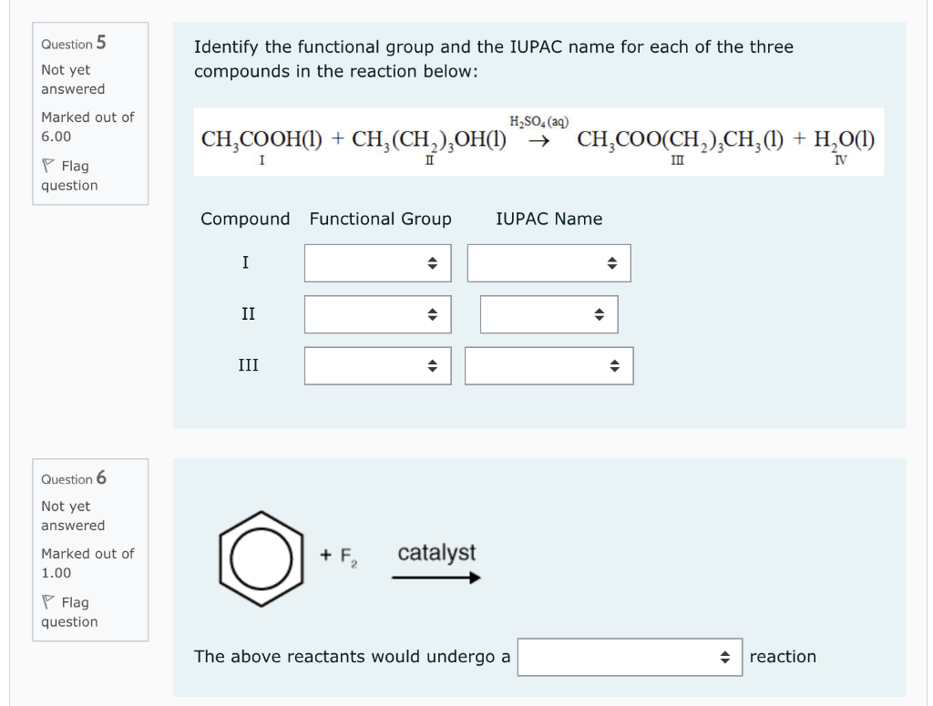 Solved Question 1 1. C2H5OH 1 HCOOH 1 HCOOC2H5 H2O 1