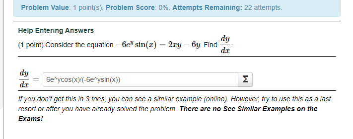 Solved Problem Value: 1 point(s). Problem Score: 0%. | Chegg.com