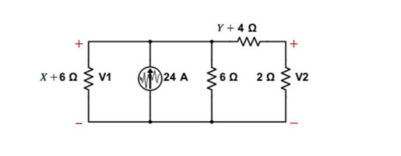 Solved 𝑋 = 1. 𝑌 = 1. Determine the voltage | Chegg.com