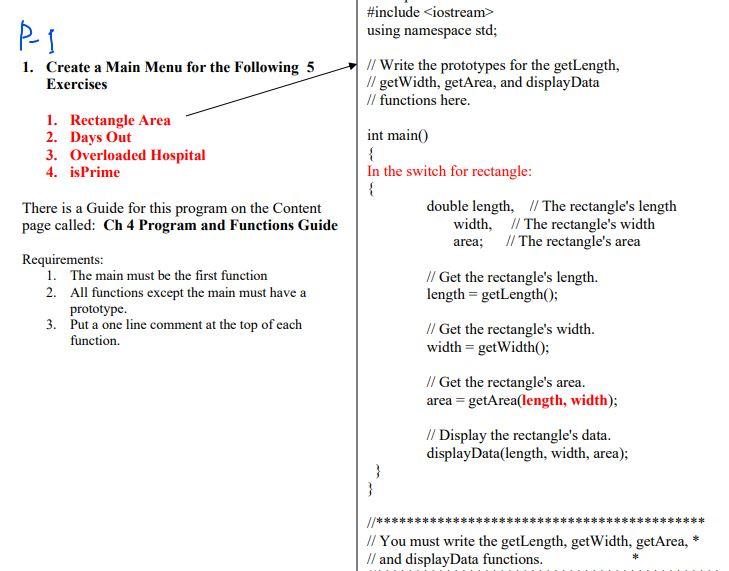 Solved Rectangle Area-Complete the Program If you have | Chegg.com