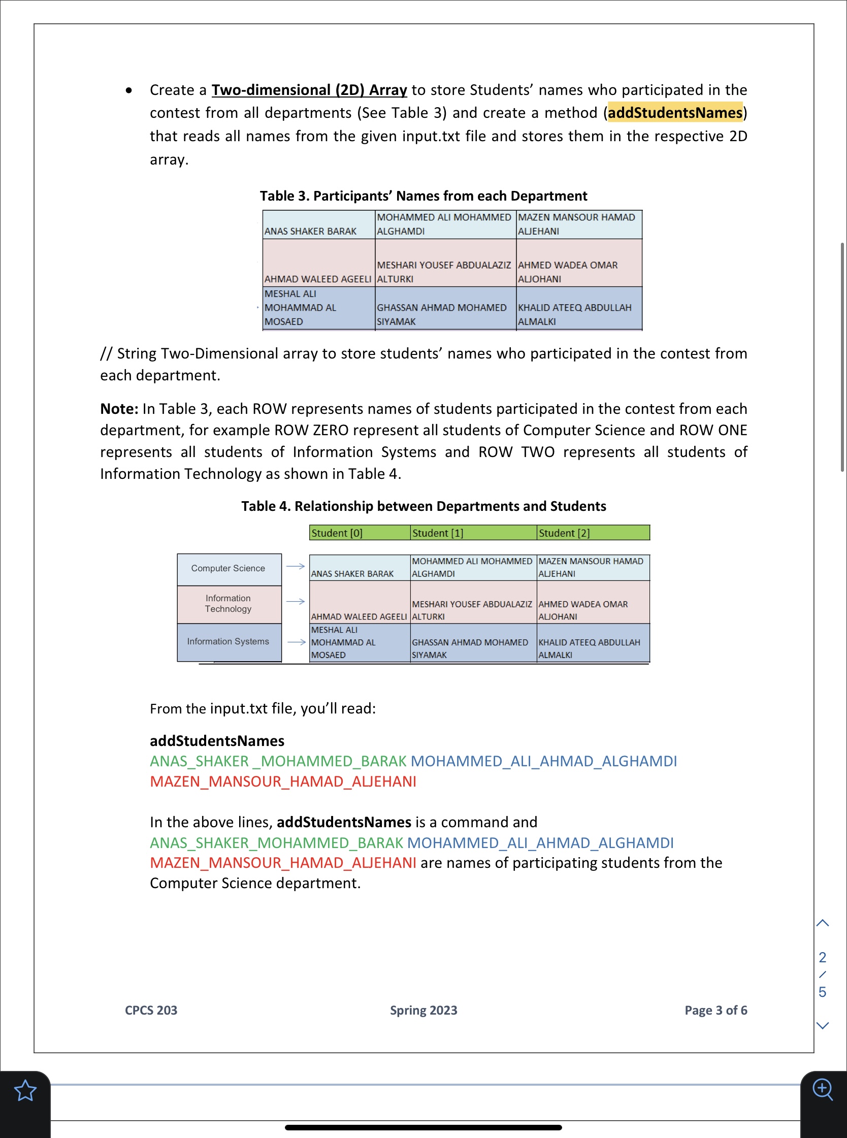 what is an assignment statement java